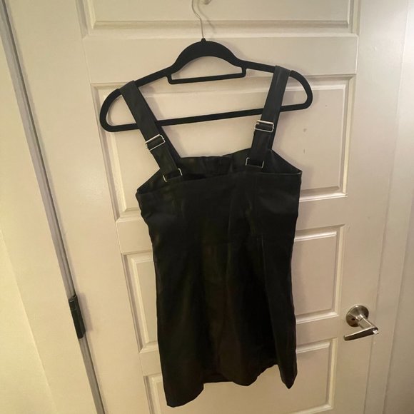 SOLD: NOT ON POSHMARK - - Tree Fake Leather Black Zipper Dress - Picture 2 of 4